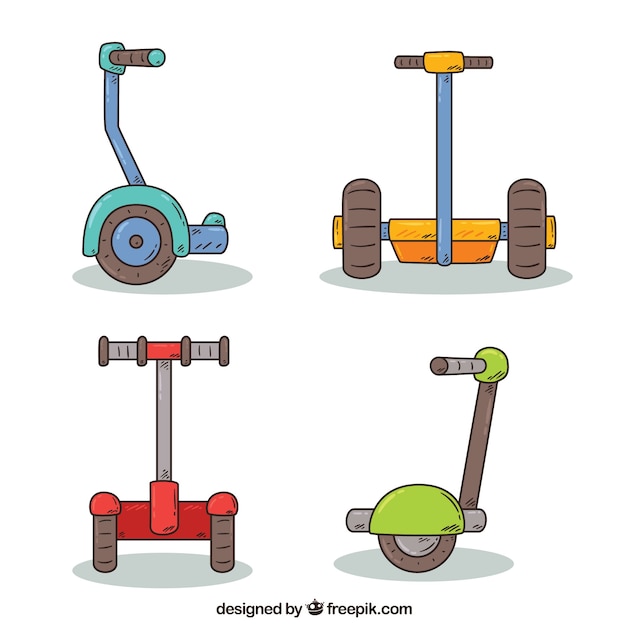 Originele set van elektronische scooters