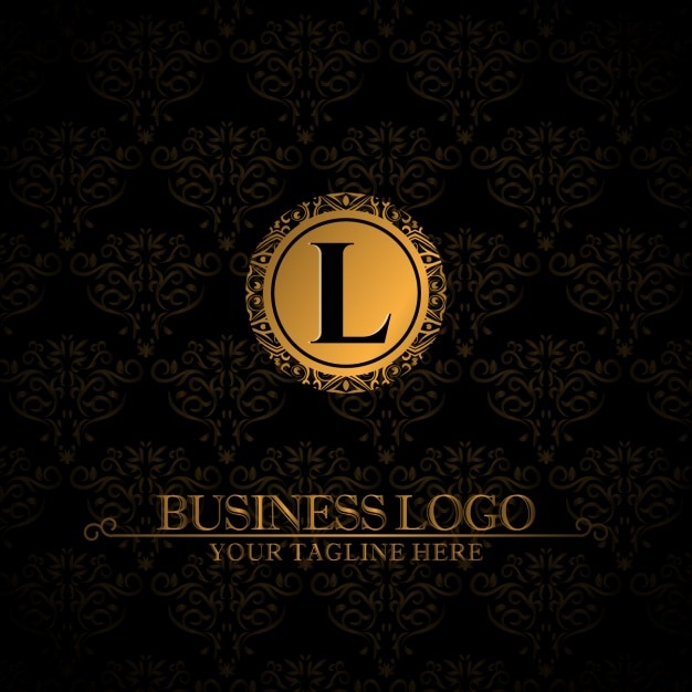 Gratis Vector ornamental logo template ontwerp