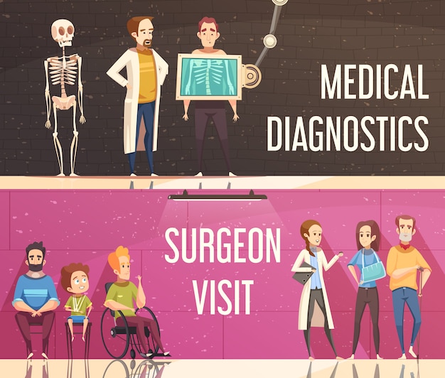 Orthopedist banner set