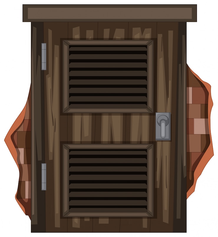 Gratis Vector oud houten venster op brickwall
