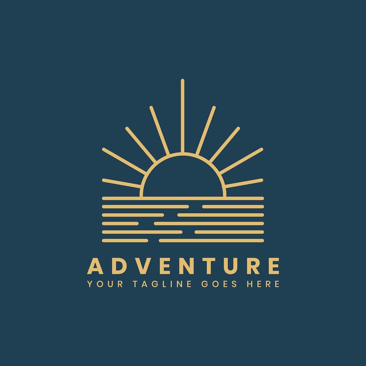 Gratis Vector outdoor avontuur logo badge sjabloon