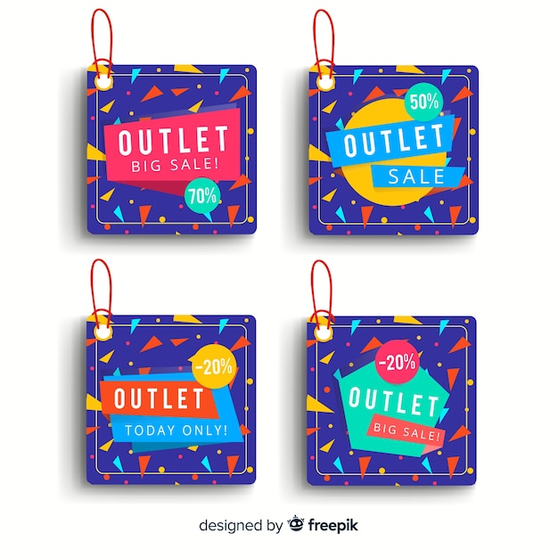 Outlet labels-collectie