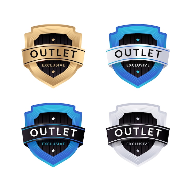 Gratis Vector outlet postzegelontwerpcollectie