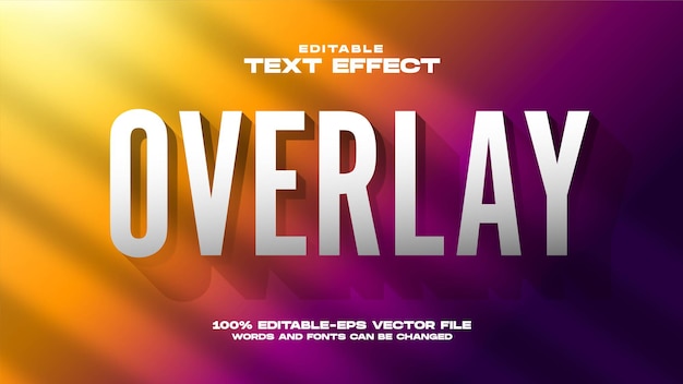 Overlay-teksteffect met kleurovergang