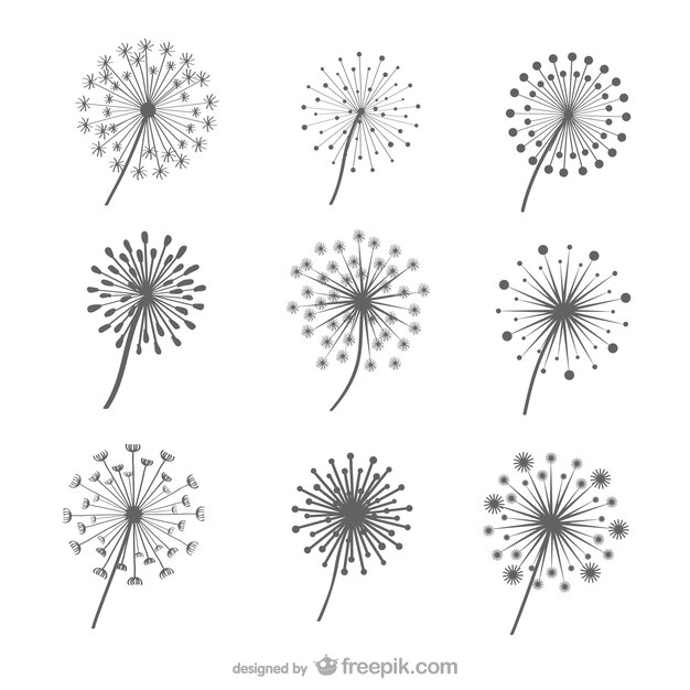 Paardenbloem vector pack