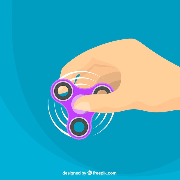 Gratis vector paars spinner blauwe achtergrond