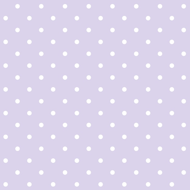 Gratis vector paarse en witte naadloze polka dot patroon vector