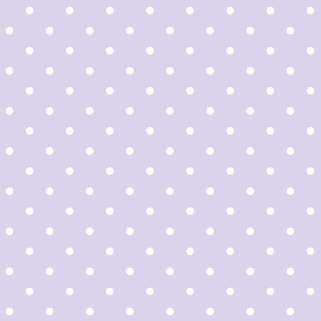 Paarse en witte naadloze polka dot patroon vector