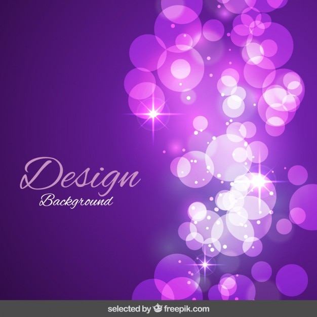 Gratis vector paarse glanzende bubbels achtergrond