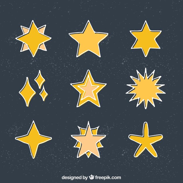 Pack met decoratieve sterren
