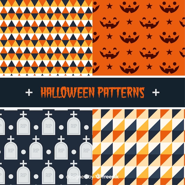 Pack van halloween-patronen