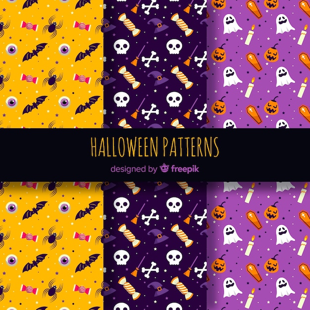 Pack van halloween-patronen