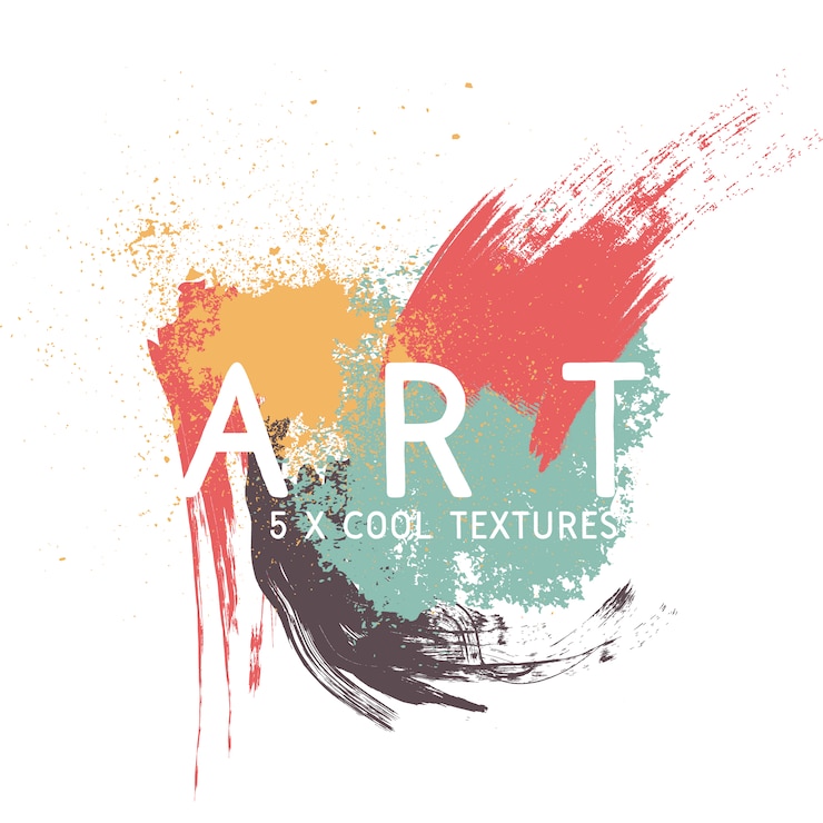 Gratis Vector paint textures achtergrond ontwerp
