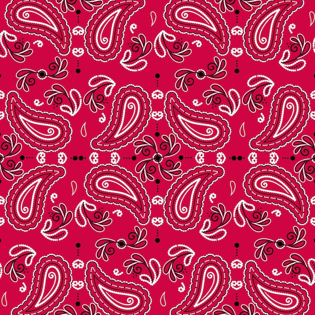 Paisley bandana-patroon