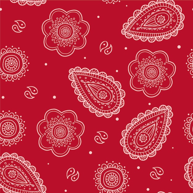 Paisley bandana-patroon