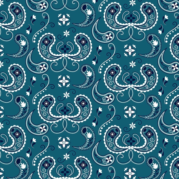 Gratis vector paisley bandanapatroon