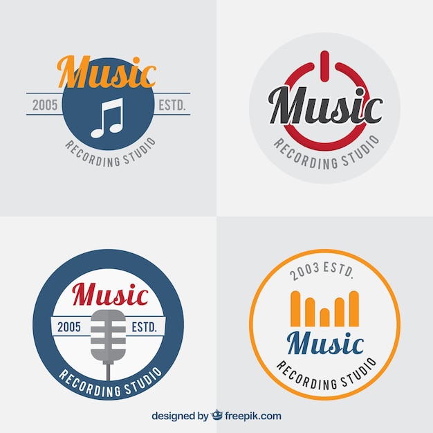 Pak van muziek logos