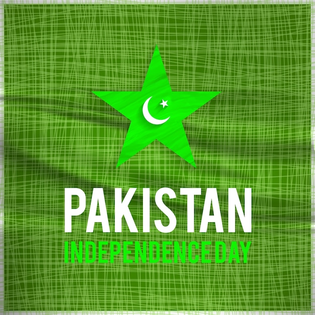 Gratis vector pakistan star independence day achtergrond