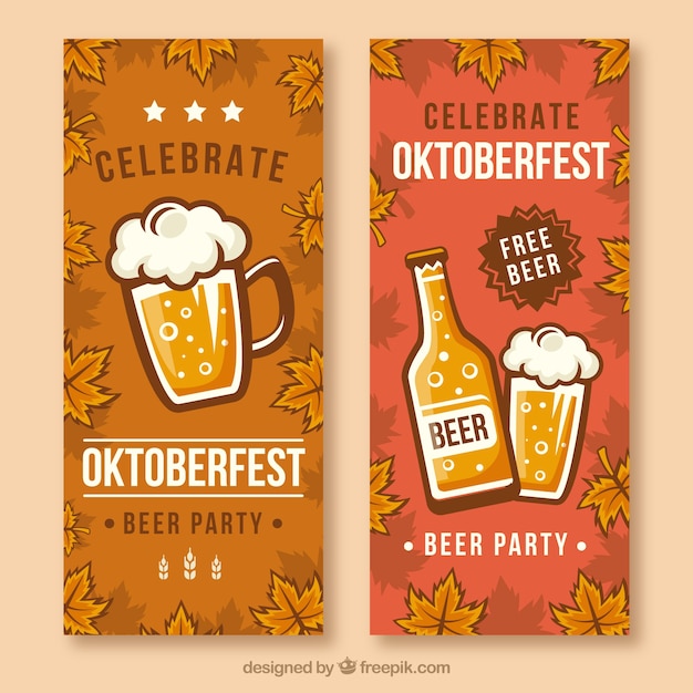 Pakje banners voor oktoberfest feest