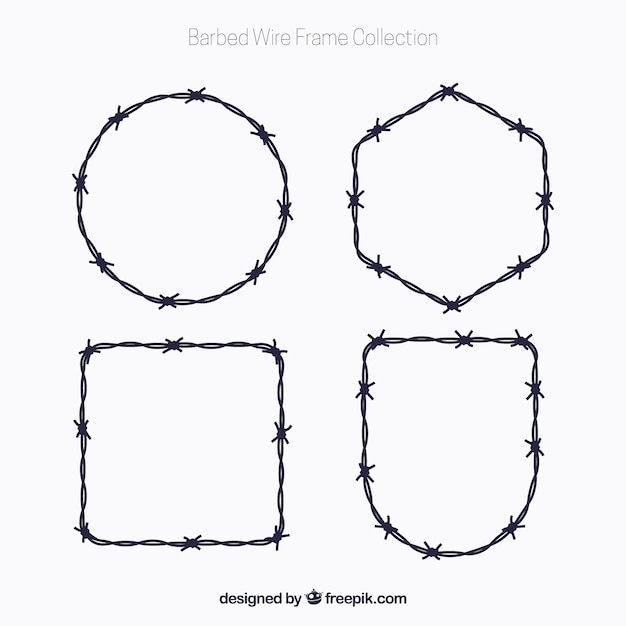 Pakket prikkeldraadframe