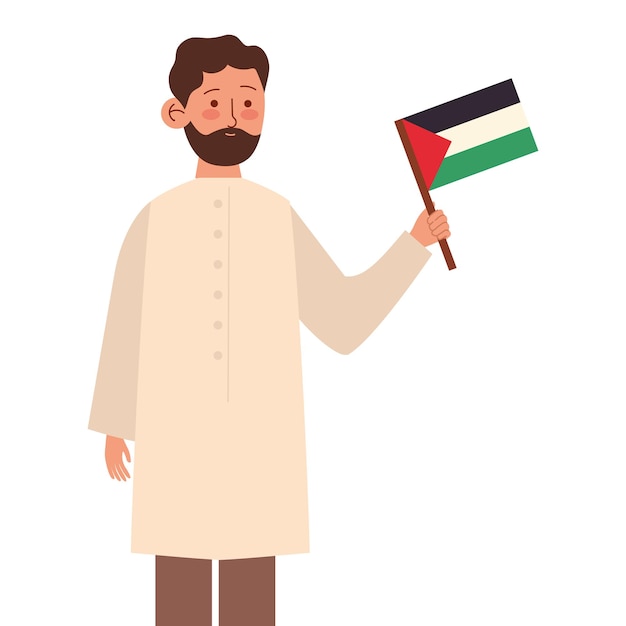 Gratis vector palestina redt de vrijheid van personen