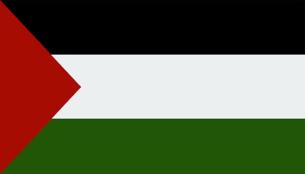 Gratis vector palestina vlag modern ontwerp als achtergrond
