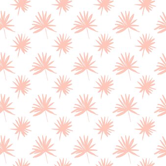 Palmboom blad naadloze patroon. vectorillustratie van hand getrokken verf tropische plant achtergrond.