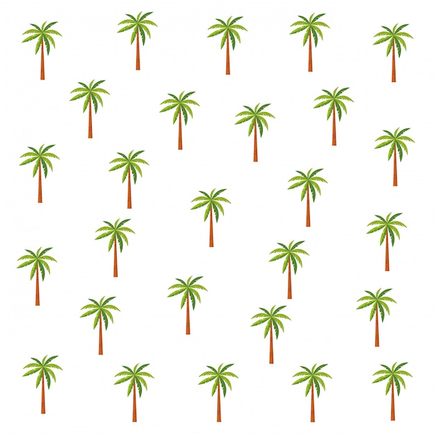 Palmen patroon achtergrond cartoons