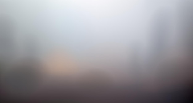Panorama mistige ochtend Horizontale onscherpe achtergrond met bomen Vector abstract landschap