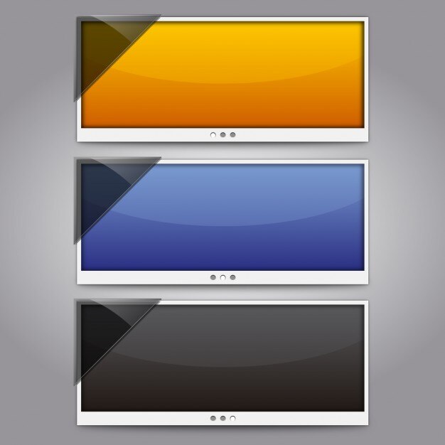 Gratis Vector panoramisch scherm pak