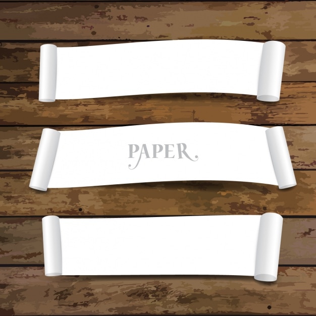 Gratis vector papier banners collectie