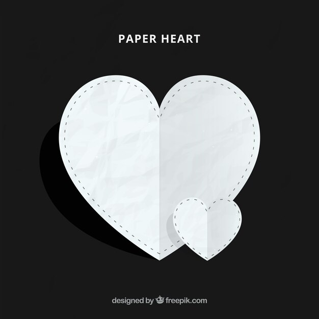 Papier hart achtergrond