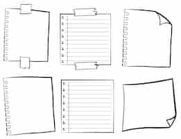 Gratis vector papiersjablonen in verschillende ontwerpen