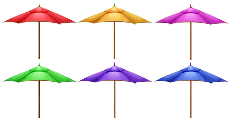 Gratis Vector parasols