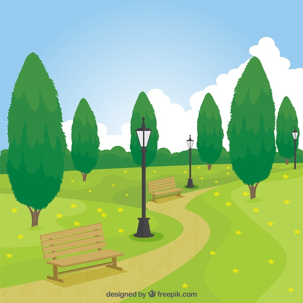 Gratis vector park