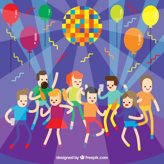 Gratis vector party achtergrond ontwerp