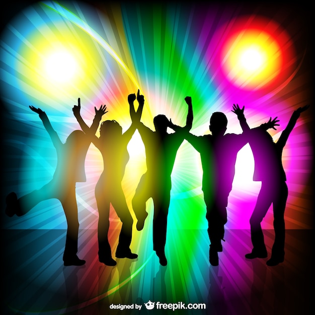 Gratis vector party people disco thema vector