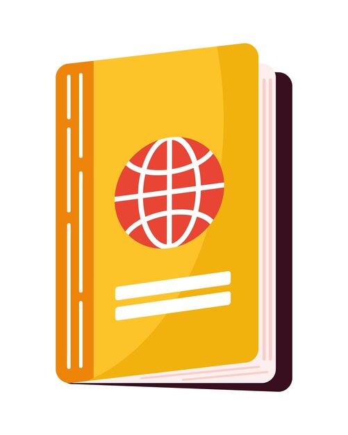 Gratis vector paspoortdocument reizen