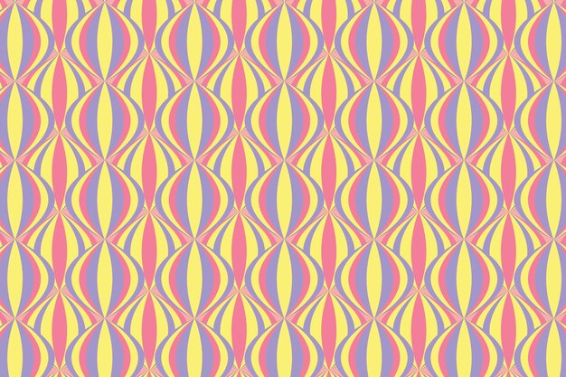 Pastel geometrische groovy naadloze patroon