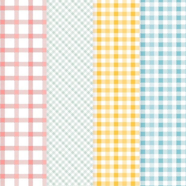 Pastel pastel patroon set