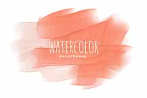 Gratis vector pastel perzik roze oranje aquarel textuur achtergrond