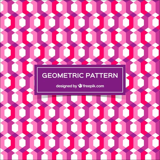 Patroon van geometrische vormen in vlakke vormgeving