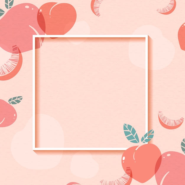 Peach patroon frame