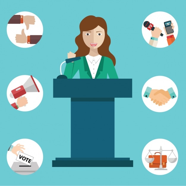 Gratis vector persconferentie ontwerp