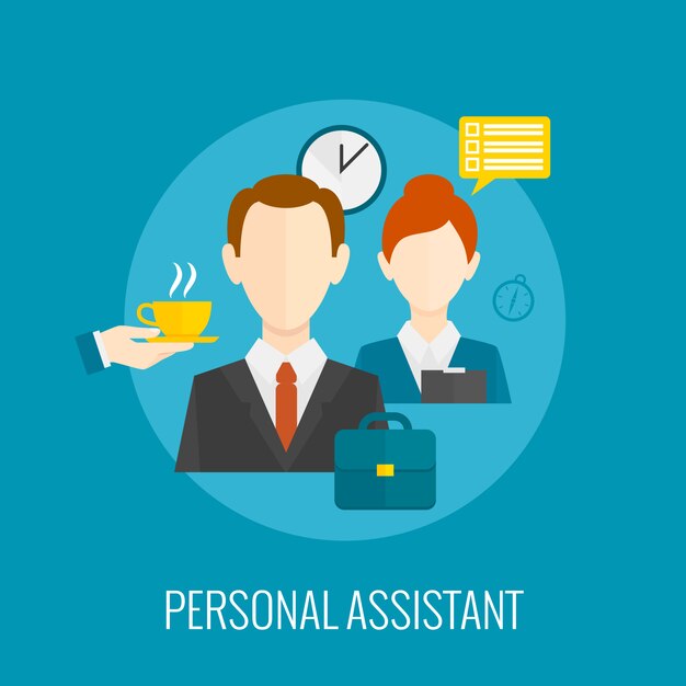 Persoonlijk assistent-pictogram