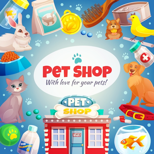 Pet Shop Frame achtergrond