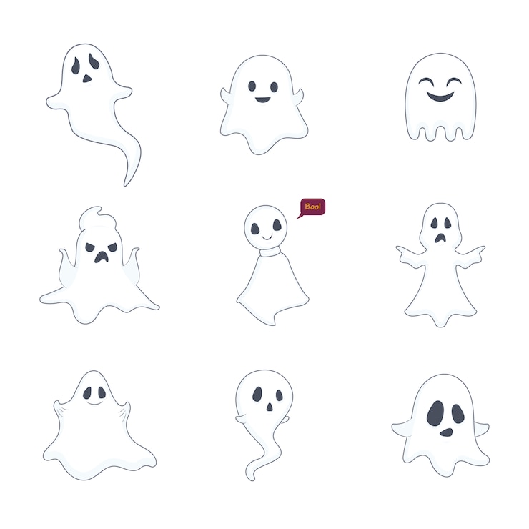 Gratis Vector phantom illustraties collectie