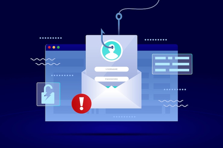 Gratis Vector phishing-account