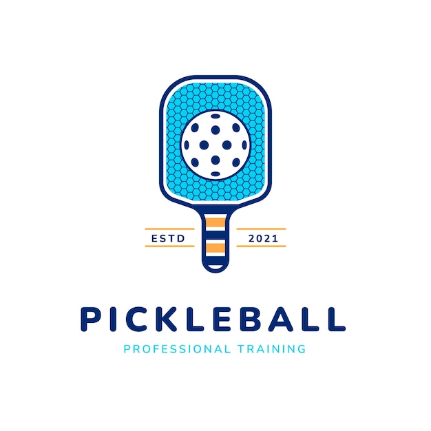 Pickleball-logo sjabloon