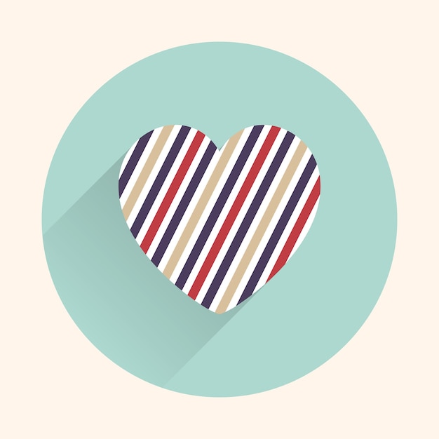 Pictogram harten illustratie. valentijnsdag kaart voor vakantie sjabloon. creatieve en luxe stijl Premium Vector